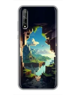Чехол для Huawei P Smart S / Y8p (2020) с картинкой «Вид из пещеры»