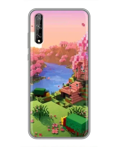 Чехол для Huawei P Smart S / Y8p (2020) с картинкой «Розовое дерево Minecraft» Чехол для Huawei P Smart S / Y8p (2020) с картинкой «Розовое дерево Minecraft»