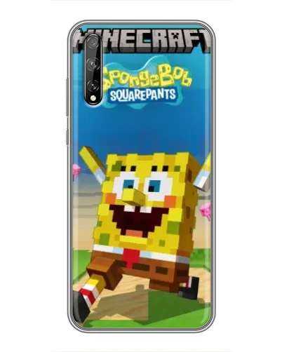 Чехол для Huawei P Smart S / Y8p (2020) с картинкой «Губка Боб Minecraft» Чехол для Huawei P Smart S / Y8p (2020) с картинкой «Губка Боб Minecraft»