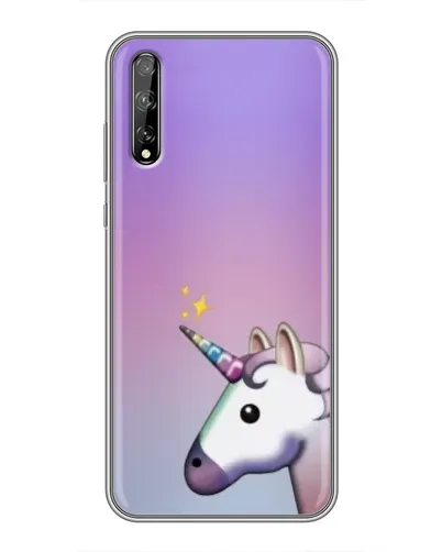 Чехол для Huawei P Smart S / Y8p (2020) с картинкой «Единорог градиент»
