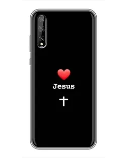 Чохол для Huawei P Smart S / Y8p (2020) з картинкою «Серце - Jesus» Чохол для Huawei P Smart S / Y8p (2020) з картинкою «Серце - Jesus»