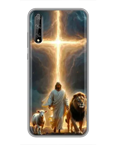 Чехол для Huawei P Smart S / Y8p (2020) с картинкой «Лев Иуды и Свет»