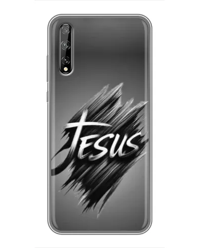 Чехол для Huawei P Smart S / Y8p (2020) с картинкой «Надпись Jesus Graffiti»