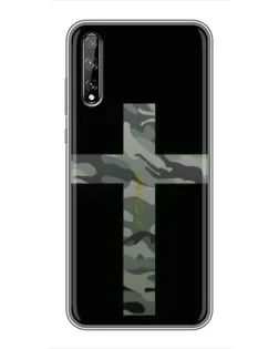 Чехол для Huawei P Smart S / Y8p (2020) с картинкой «Милитари Крест»
