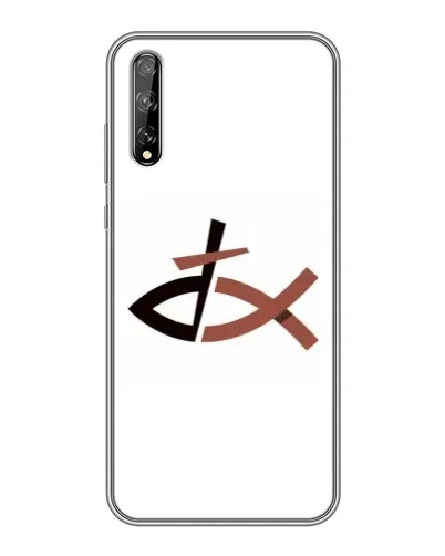 Чехол для Huawei P Smart S / Y8p (2020) с картинкой «Рыба и крест»