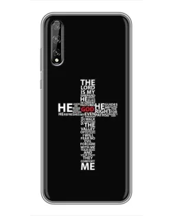 Чохол для Huawei P Smart S / Y8p (2020) з картинкою «Текстовий хрест»