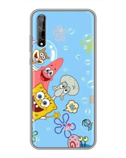 Чехол для Huawei P Smart S / Y8p (2020) с картинкой «Веселые пузырьки»