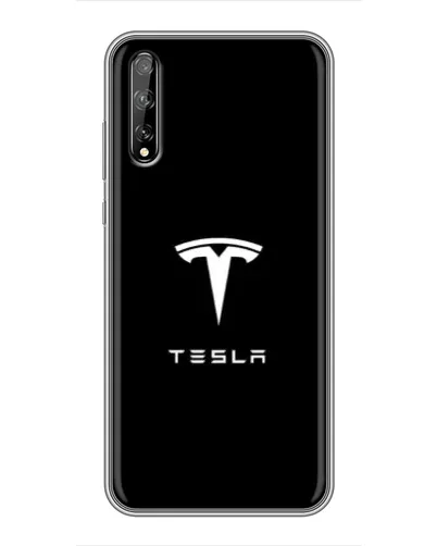 Чохол для Huawei P Smart S / Y8p (2020) з картинкою «Tesla White Logo» Чохол для Huawei P Smart S / Y8p (2020) з картинкою «Tesla White Logo»