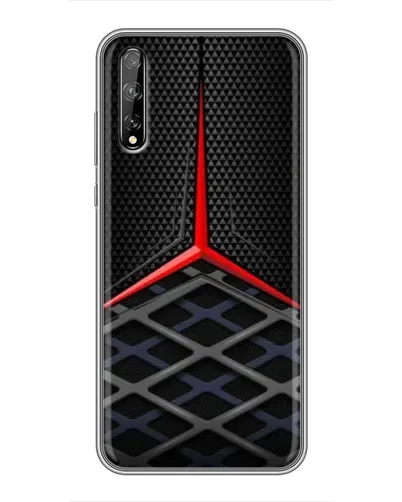 Чехол для Huawei P Smart S / Y8p (2020) с картинкой «Mercedes Carbon Grid»