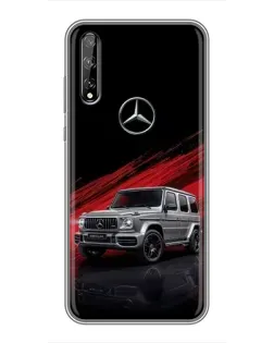Чехол для Huawei P Smart S / Y8p (2020) с картинкой «Mercedes G-Class красный»