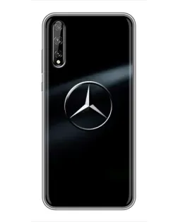 Чехол для Huawei P Smart S / Y8p (2020) с картинкой «Mercedes на металле»
