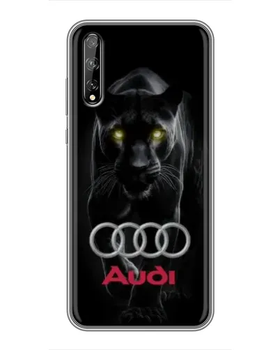 Чехол для Huawei P Smart S / Y8p (2020) с картинкой «Пантера и Audi»