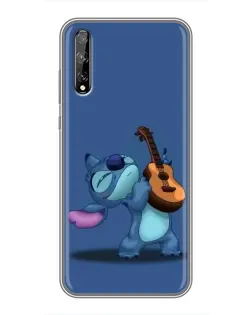Чехол для Huawei P Smart S / Y8p (2020) с картинкой «Стич с укулеле»
