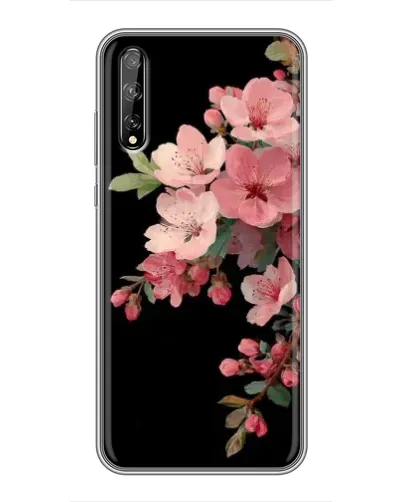 Чехол для Huawei P Smart S / Y8p (2020) с картинкой «Розовая ветка сакуры»