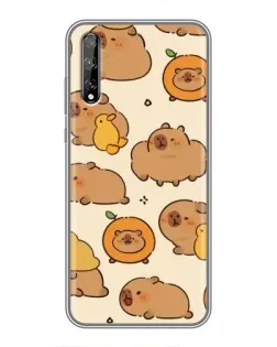 Чехол для Huawei P Smart S / Y8p (2020) с картинкой «Капибары с апельсинами» Чехол для Huawei P Smart S / Y8p (2020) с картинкой «Капибары с апельсинами»