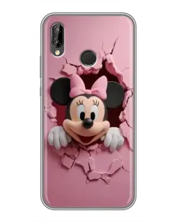 Чехол для Huawei Y9 2019 / Enjoy 9 Plus с картинкой «Минни сквозь стену»