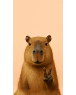 Чехол для Huawei с картинкой «Капибара виктория»