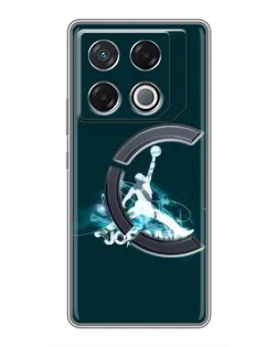 Чехол для Infinix GT 20 Pro с картинкой «Jordan Blue Fire»