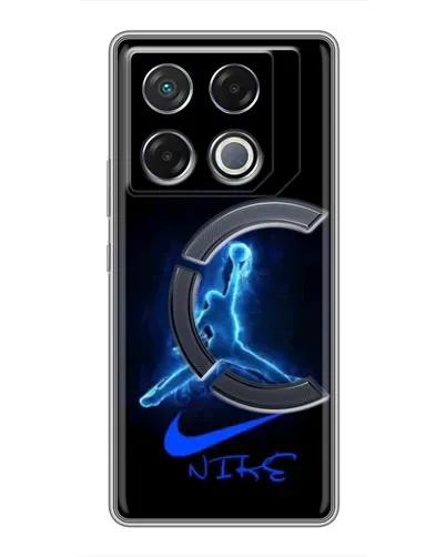 Чехол для Infinix GT 20 Pro с картинкой «Jordan Neon Blue» Чехол для Infinix GT 20 Pro с картинкой «Jordan Neon Blue»