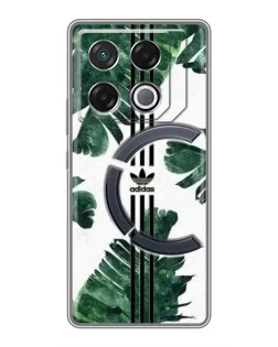 Чехол для Infinix GT 20 Pro с картинкой «Пальмовые листья адидас»