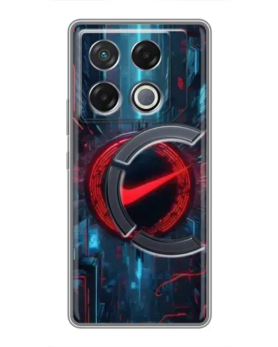 Чехол для Infinix GT 20 Pro с картинкой «Техногенный стиль Nike»