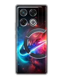 Чехол для Infinix GT 20 Pro с картинкой «Огненный логотип Nike»