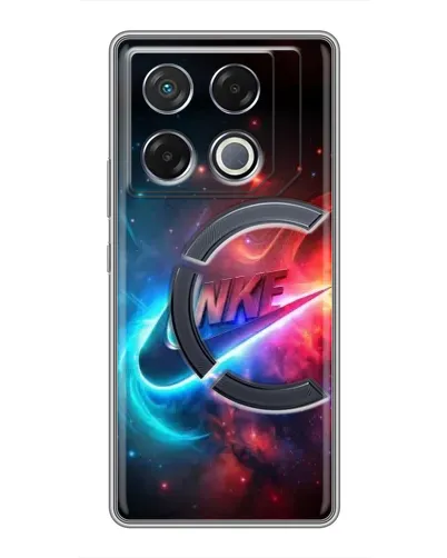 Чехол для Infinix GT 20 Pro с картинкой «Огненный логотип Nike»