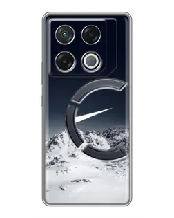 Чехол для Infinix GT 20 Pro с картинкой «Nike — зимние горы»