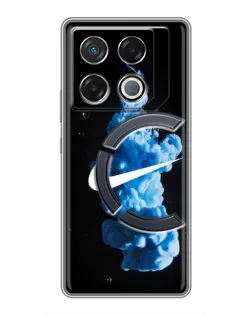 Чехол для Infinix GT 20 Pro с картинкой «Nike и синий дым»