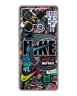 Чохол для Infinix GT 20 Pro з картинкою «Яскравий колаж Nike»