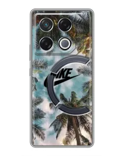Чохол для Infinix GT 20 Pro з картинкою «Тропічний принт Nike»