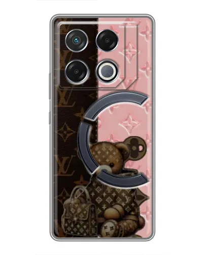 Чехол для Infinix GT 20 Pro с картинкой «Мишка в стиле LV»