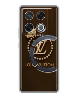 Чехол для Infinix GT 20 Pro с картинкой «LV — золотая печать»