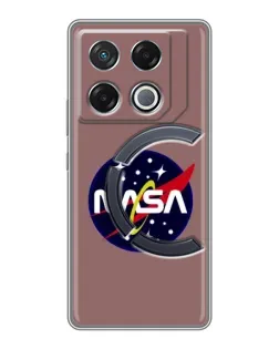 Чехол для Infinix GT 20 Pro с картинкой «NASA — ретро космос»