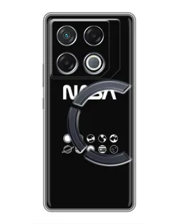 Чехол для Infinix GT 20 Pro с картинкой «NASA — технический принт»