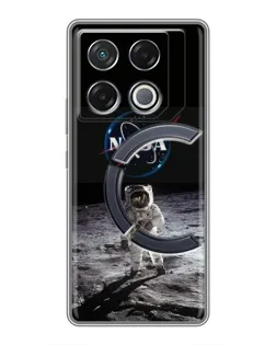 Чехол для Infinix GT 20 Pro с картинкой «Астронавт на Луне»