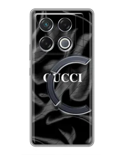 Чохол для Infinix GT 20 Pro з картинкою «Gucci — шовкові хвилі»