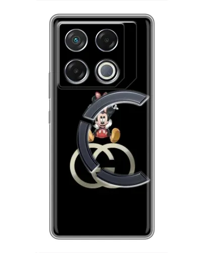 Чехол для Infinix GT 20 Pro с картинкой «Минни Маус на лого»