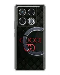 Чехол для Infinix GT 20 Pro с картинкой «Gucci — стеганый черный»