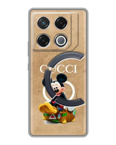 Чехол для Infinix GT 20 Pro с картинкой «Микки Маус Gucci — крафт»