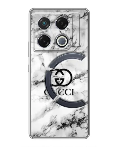 Чехол для Infinix GT 20 Pro с картинкой «Gucci — мраморный шик»