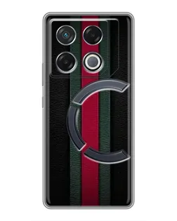 Чехол для Infinix GT 20 Pro с картинкой «Gucci — неоновая линия»
