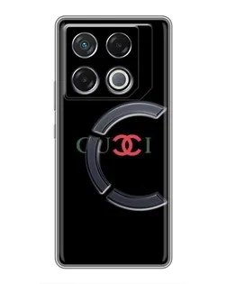Чехол для Infinix GT 20 Pro с картинкой «Gucci — красный градиент»