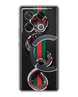 Чохол для Infinix GT 20 Pro з картинкою «Gucci — змія на смузі»