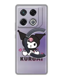 Чехол для Infinix GT 20 Pro с картинкой «Kuromi — фиолетовый арт» Чехол для Infinix GT 20 Pro с картинкой «Kuromi — фиолетовый арт»