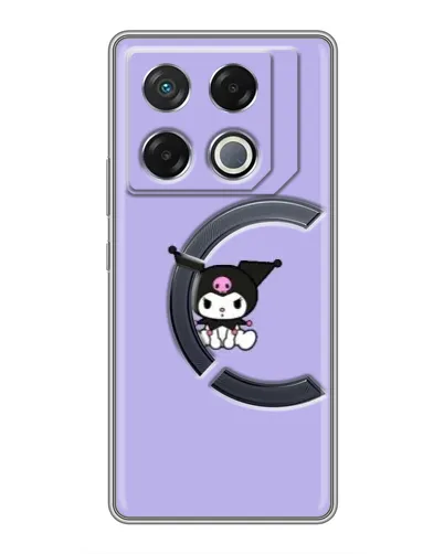Чехол для Infinix GT 20 Pro с картинкой «Kuromi — фиолетовый минимализм» Чехол для Infinix GT 20 Pro с картинкой «Kuromi — фиолетовый минимализм»