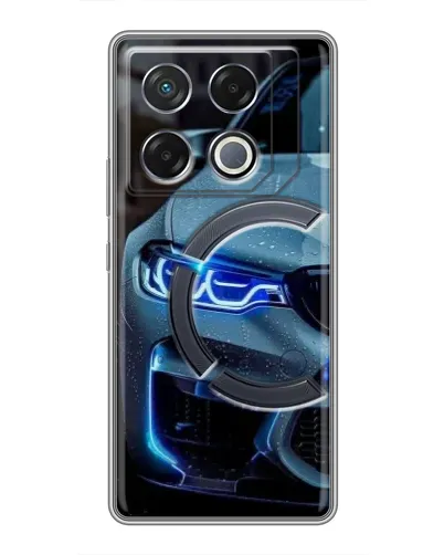 Чехол для Infinix GT 20 Pro с картинкой «Взгляд BMW с синими фарами»
