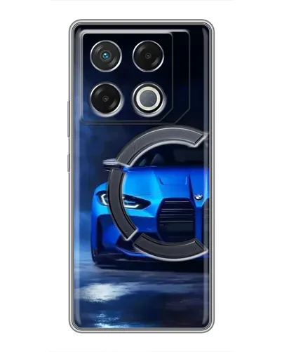 Чехол для Infinix GT 20 Pro с картинкой «Голубая BMW M4»