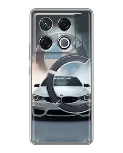 Чохол для Infinix GT 20 Pro з картинкою «BMW в білому диму»