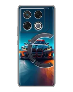 Чохол для Infinix GT 20 Pro з картинкою «BMW — вогні неону»